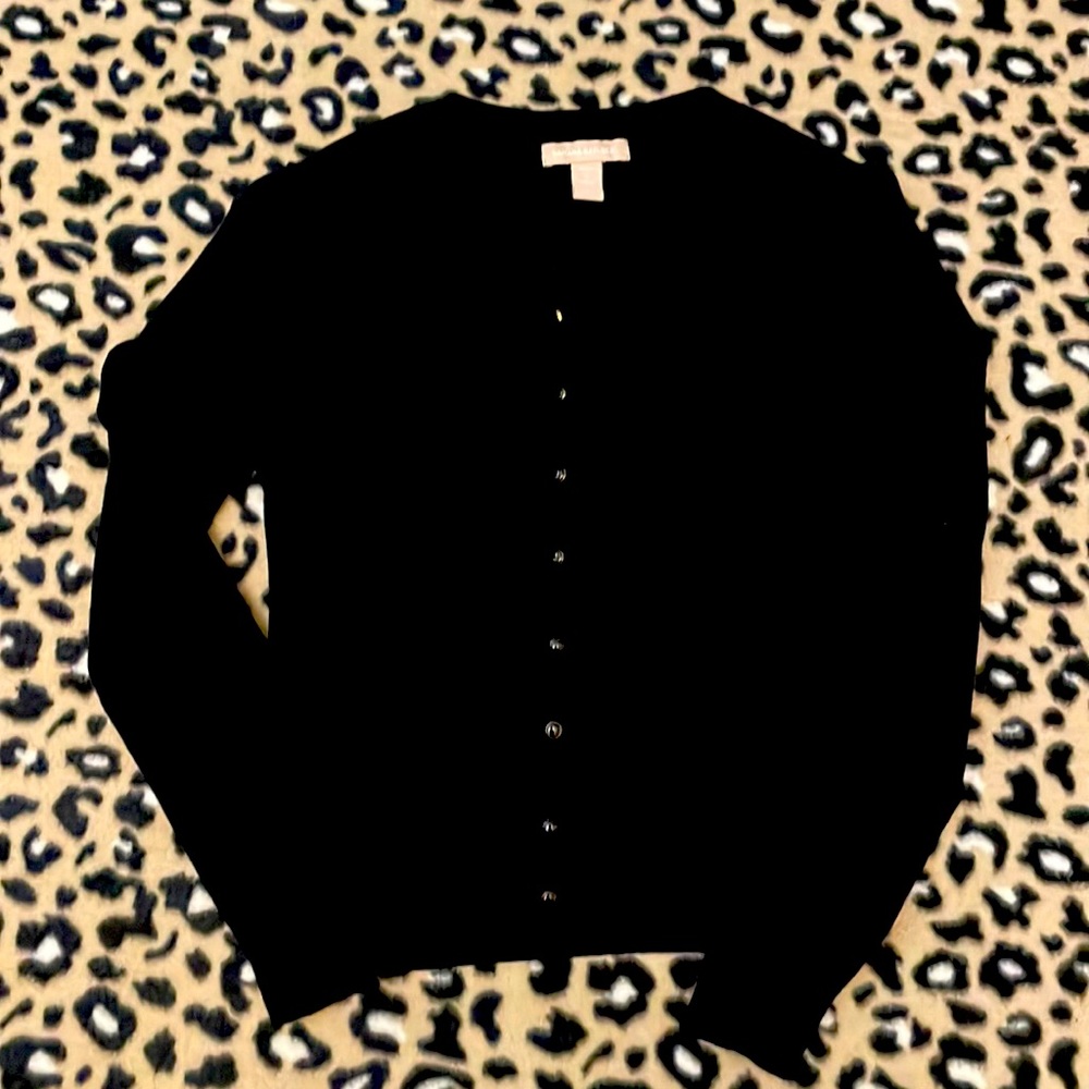 Banana Republic black cardigan.
